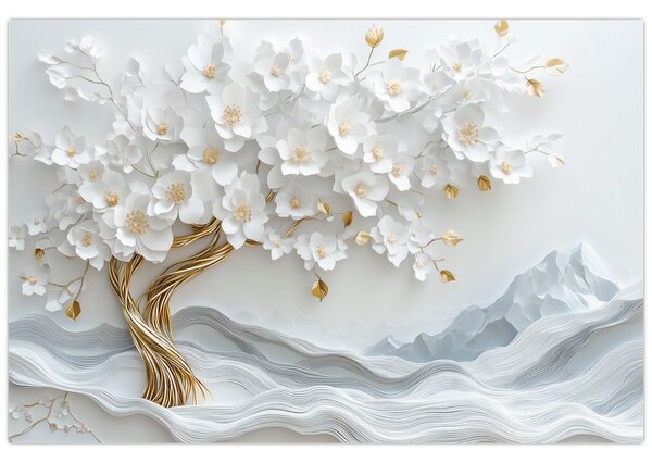 Slika – 3D elegantno drvo života (90x60 cm)