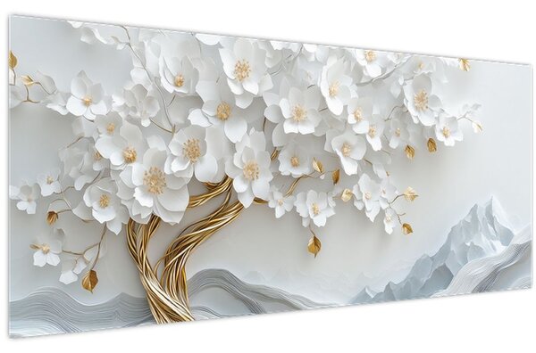 Slika – 3D elegantno drvo života (120x50 cm)