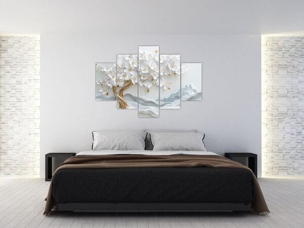 Slika – 3D elegantno drvo života (150x105 cm)