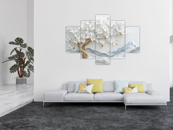 Slika – 3D elegantno drvo života (150x105 cm)