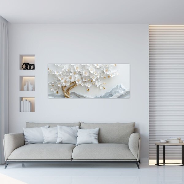 Slika – 3D elegantno drvo života (120x50 cm)