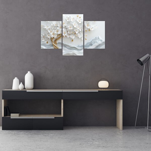Slika – 3D elegantno drvo života (90x60 cm)