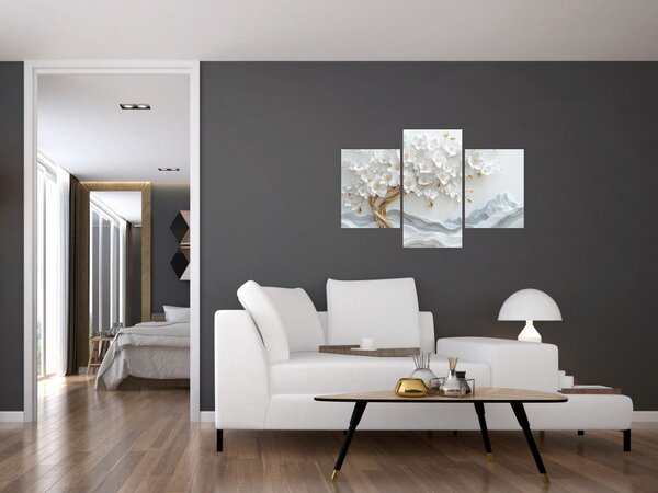 Slika – 3D elegantno drvo života (90x60 cm)