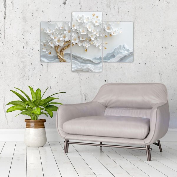 Slika – 3D elegantno drvo života (90x60 cm)