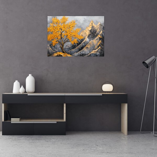 Slika – Zlatno drvo u planinama (70x50 cm)