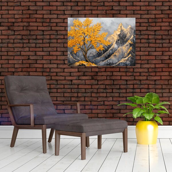 Slika – Zlatno drvo u planinama (70x50 cm)