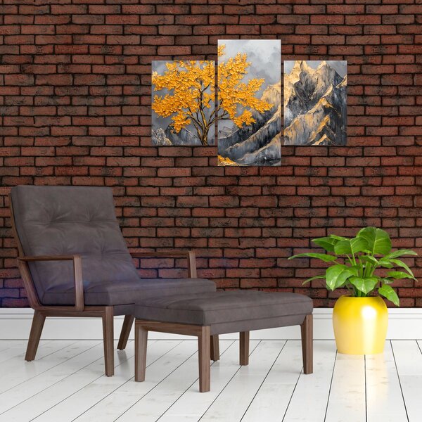 Slika – Zlatno drvo u planinama (90x60 cm)