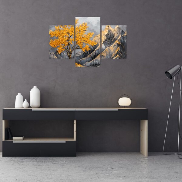 Slika – Zlatno drvo u planinama (90x60 cm)