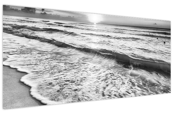 Slika - Zalazak sunca uz more (120x50 cm)