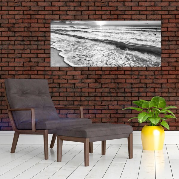 Slika - Zalazak sunca uz more (120x50 cm)