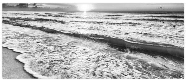 Slika - Zalazak sunca uz more (120x50 cm)
