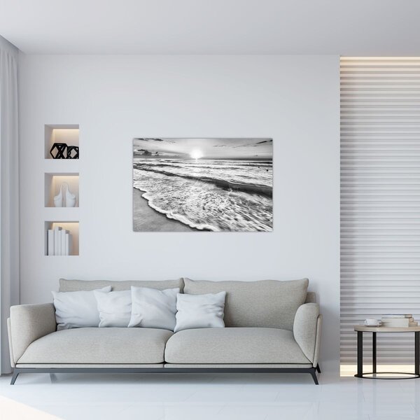 Slika - Zalazak sunca uz more (90x60 cm)