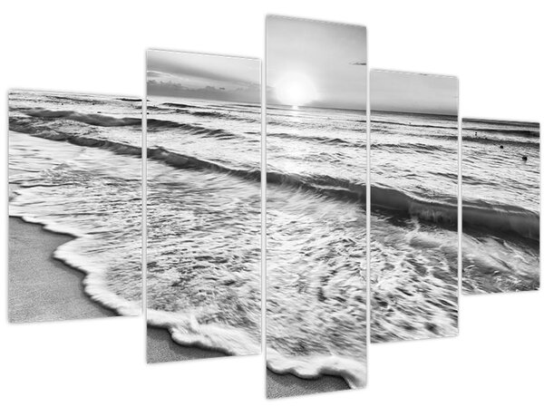 Slika - Zalazak sunca uz more (150x105 cm)