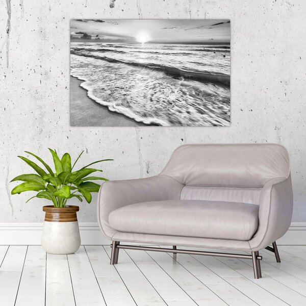 Slika - Zalazak sunca uz more (90x60 cm)