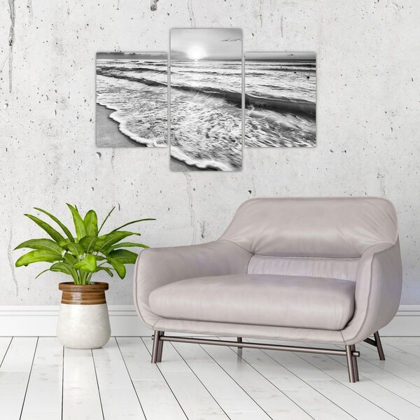 Slika - Zalazak sunca uz more (90x60 cm)