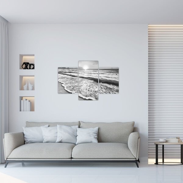 Slika - Zalazak sunca uz more (90x60 cm)