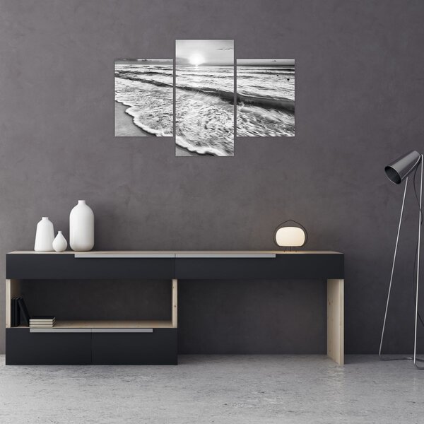 Slika - Zalazak sunca uz more (90x60 cm)