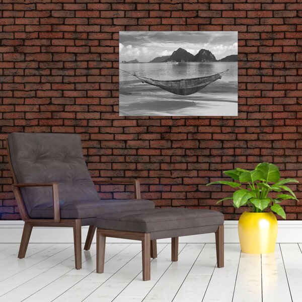 Slika - Viseća mreža na plaži (70x50 cm)