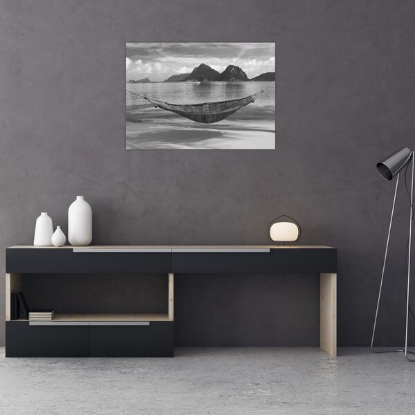 Slika - Viseća mreža na plaži (70x50 cm)