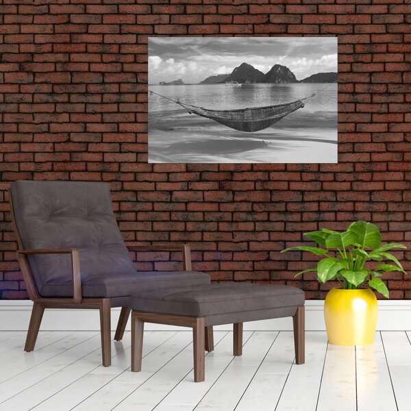 Slika - Viseća mreža na plaži (90x60 cm)