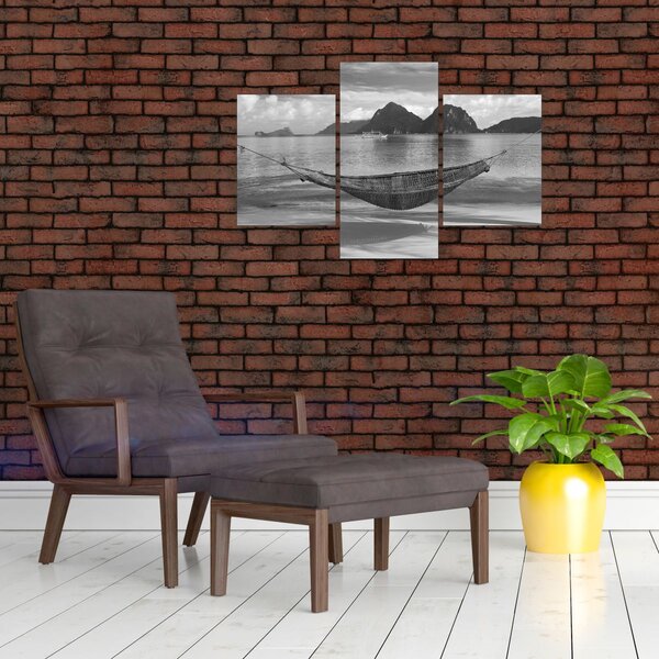 Slika - Viseća mreža na plaži (90x60 cm)