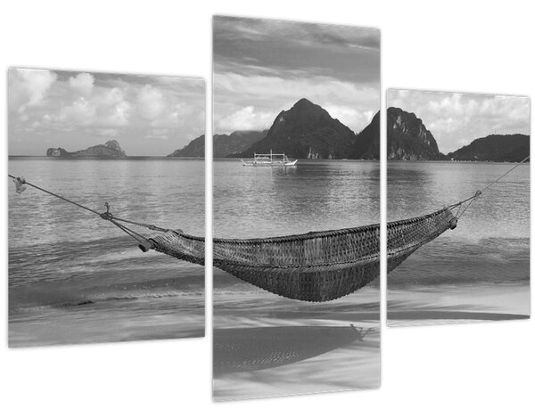 Slika - Viseća mreža na plaži (90x60 cm)