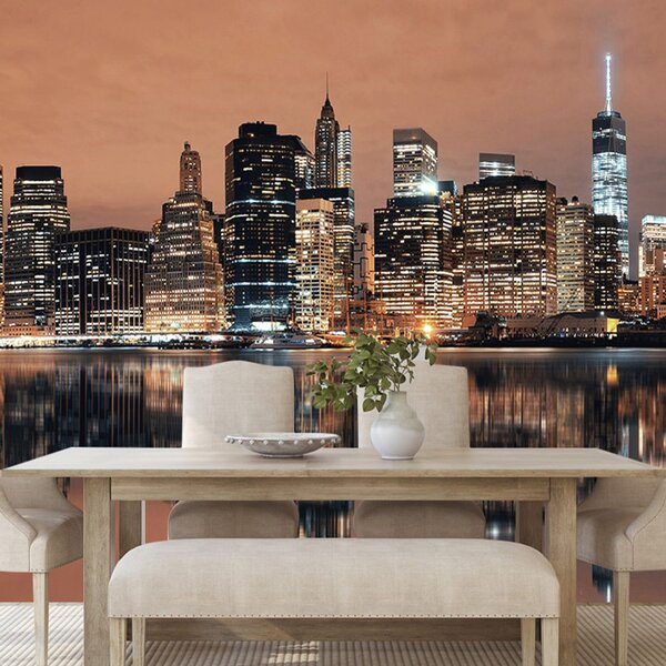 Fototapeta odsjaj Manhattana u vodi