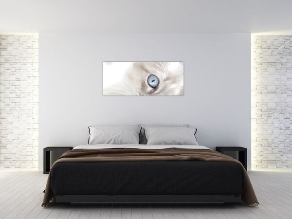 Slika - Mačka s plavim očima (120x50 cm)