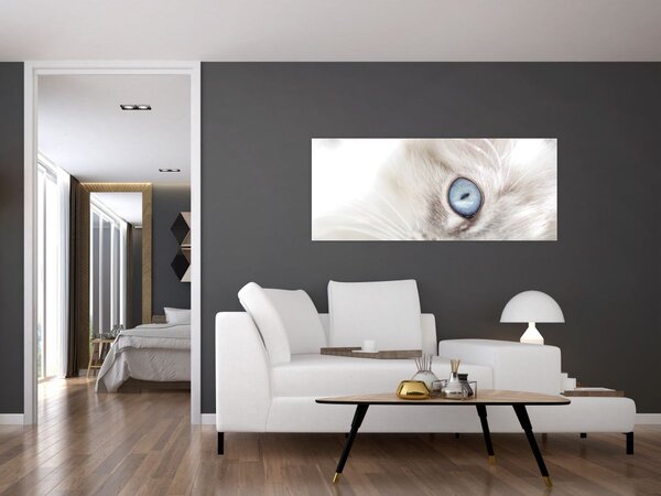 Slika - Mačka s plavim očima (120x50 cm)
