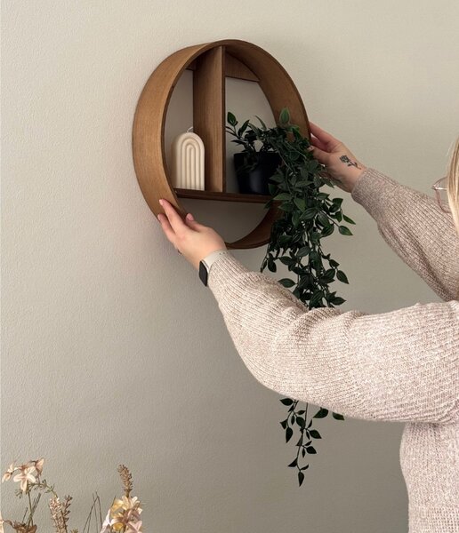 Zidna dekorativna polica ACCENTS 37 cm - više boja Boja: Svijetlosmeda