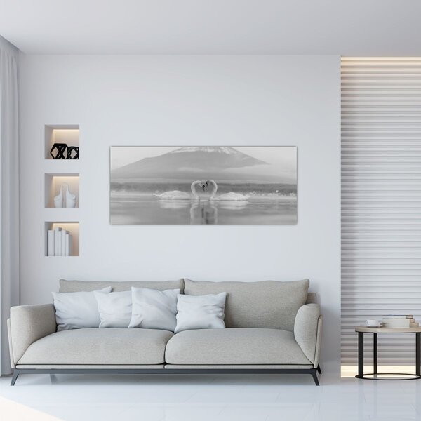 Slika - Zaljubljeni labudovi (120x50 cm)