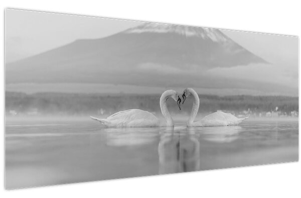 Slika - Zaljubljeni labudovi (120x50 cm)