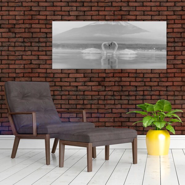 Slika - Zaljubljeni labudovi (120x50 cm)