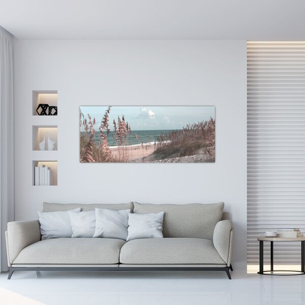 Slika - Ružičasta plaža (120x50 cm)