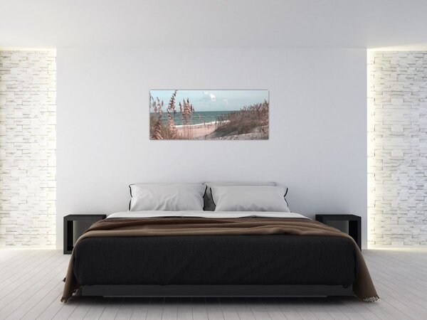 Slika - Ružičasta plaža (120x50 cm)