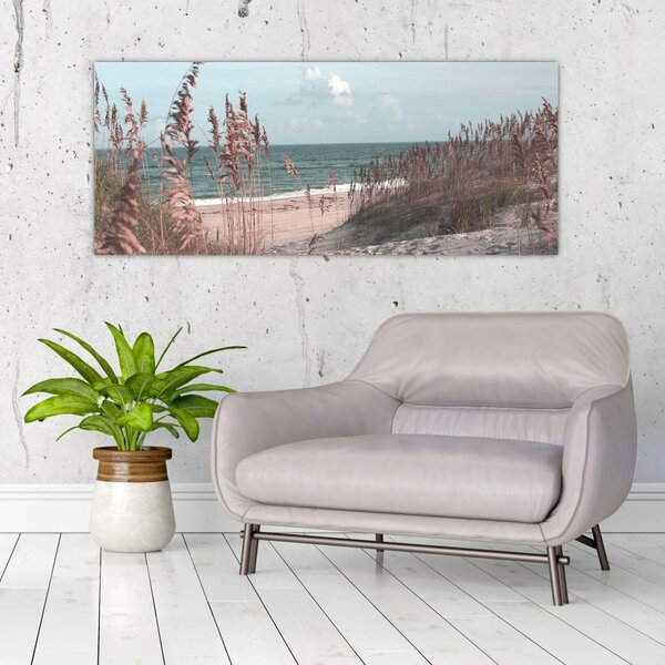 Slika - Ružičasta plaža (120x50 cm)