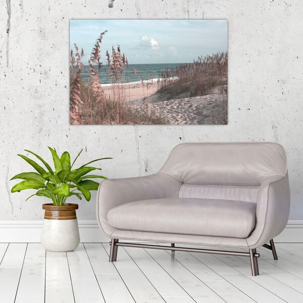 Slika - Ružičasta plaža (90x60 cm)