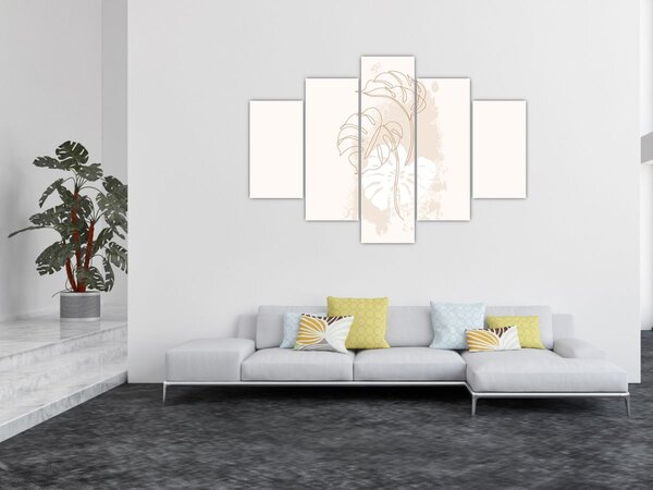 Slika - Linijska slika čudovišta N⁰1 (150x105 cm)