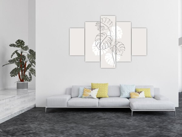 Slika - Linijska slika čudovišta N⁰3 (150x105 cm)
