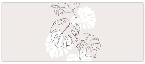 Slika - Linijska slika čudovišta N⁰3 (120x50 cm)