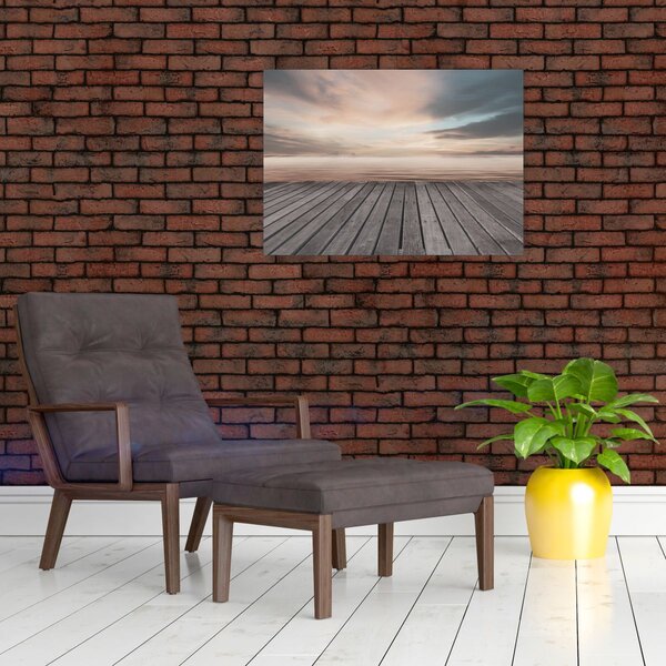 Slika - Pristanište u zalasku sunca (70x50 cm)