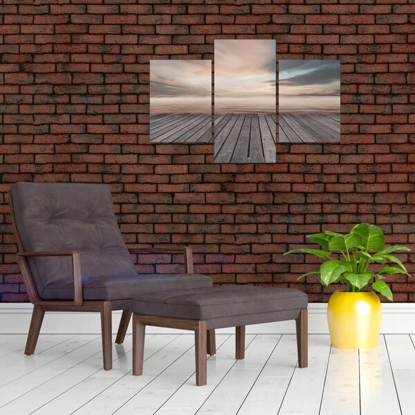 Slika - Pristanište u zalasku sunca (90x60 cm)