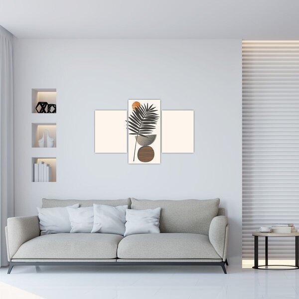 Slika - Apstrakcija s palminim lišćem (90x60 cm)