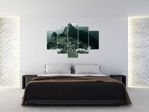 Slika - Plamen u Machu Picchuu u Peruu (150x105 cm)