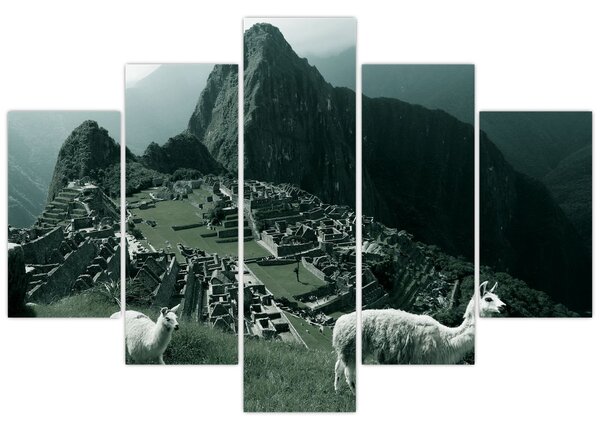 Slika - Plamen u Machu Picchuu u Peruu (150x105 cm)