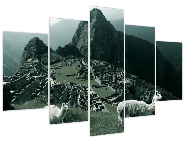 Slika - Plamen u Machu Picchuu u Peruu (150x105 cm)