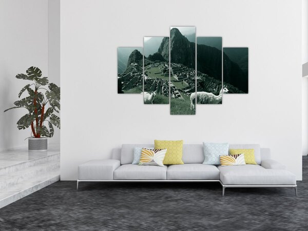 Slika - Plamen u Machu Picchuu u Peruu (150x105 cm)