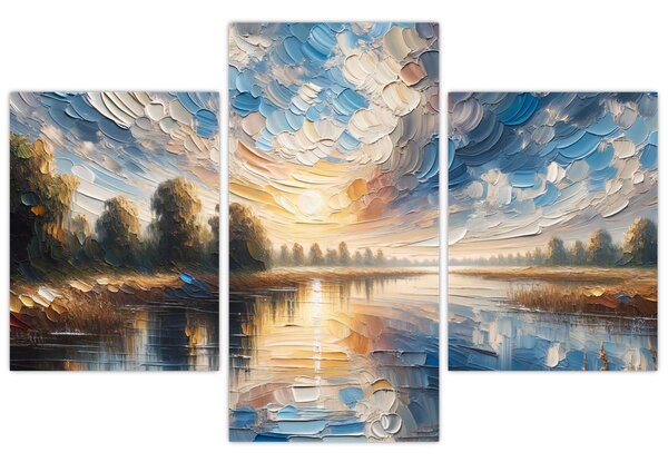 Slika - Slika sunca iznad vode (90x60 cm)