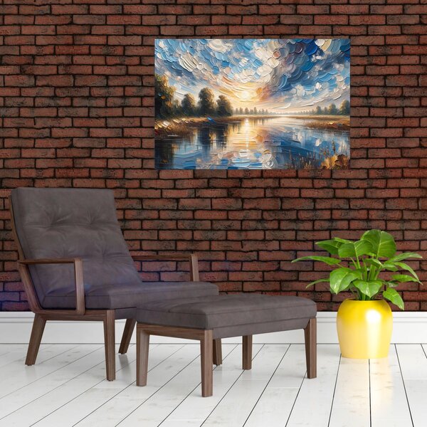 Slika - Slika sunca iznad vode (90x60 cm)