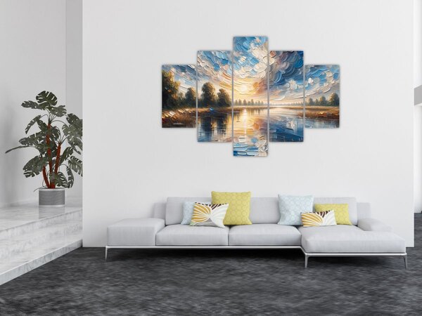 Slika - Slika sunca iznad vode (150x105 cm)